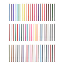 Карандаши цветные Гамма "Классические", 72цв., заточен., картон. упак., европодвес