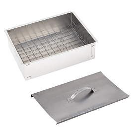 Коптильня одноярусная металлическая, размер 350х260х100 мм, в гофрокоробе, 701729 фото Коптильня одноярусная металлическая, размер 350х260х100 мм, в гофрокоробе, 701729