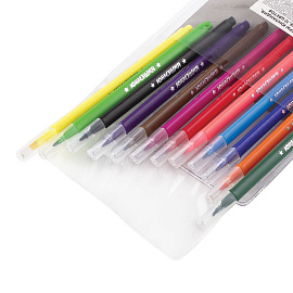 Фломастеры ЮНЛАНДИЯ 12 цветов, "ЗООПАРК", трехгранные, вентилируемый колпачок, 151425 фото Фломастеры ЮНЛАНДИЯ 12 цветов, "ЗООПАРК", трехгранные, вентилируемый колпачок, 151425