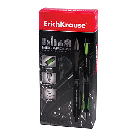 Ручка шариковая автоматическая Erich Krause Megapolis Concept чёрная (толщина линии 0.35 мм, 32) фото Ручка шариковая автоматическая Erich Krause Megapolis Concept чёрная (толщина линии 0.35 мм, 32)