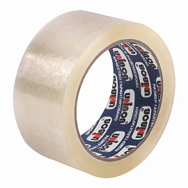 Клейкая лента упаковочная Unibob 600 48 мм x 66 м 45 мкм прозрачная