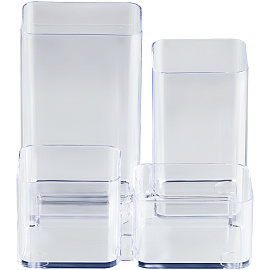 Настольная подставка СТАММ "Юниор", пластиковая, прозрачная фото Настольная подставка СТАММ "Юниор", пластиковая, прозрачная