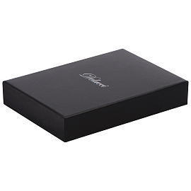 Ежедневник недатированный, А6, 160л., кожа, Delucci, гладкая кожа, черный, зол. срез