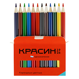 Карандаши цветные Красин "Приключения", 12цв., шестигран., заточен., картон, европодвес фото Карандаши цветные Красин "Приключения", 12цв., шестигран., заточен., картон, европодвес
