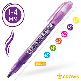 Набор текстовыделителей Crown Multi Hi-Lighter Aroma (толщина линии 1-4 мм, 6 цветов) фото Набор текстовыделителей Crown Multi Hi-Lighter Aroma (толщина линии 1-4 мм, 6 цветов)