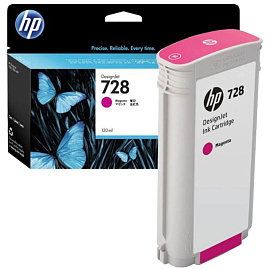 Картридж струйный HP 728 F9J66A пурпурный оригинальный