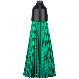 Метла Vega, синтетическая, для улицы, круглая классическая, с деревянным черенком 120см