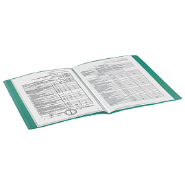 Папка 20 вкладышей BRAUBERG "Office", зеленая, 0,5 мм, 222627 фото Папка 20 вкладышей BRAUBERG "Office", зеленая, 0,5 мм, 222627