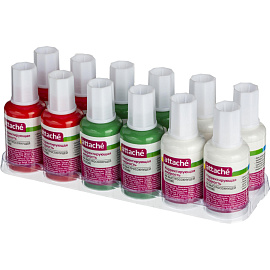 Корректирующая жидкость (штрих) Attache быстросохнущая 20 мл (поролоновая кисточка)