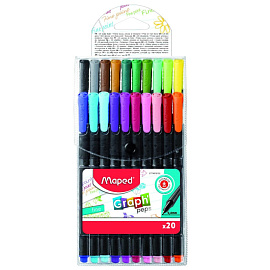 Набор линеров (капиллярных ручек) Maped Graph Pep