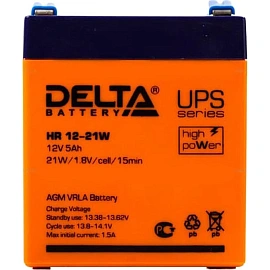 Батарея для ИБП Delta HR 12-21W 12 В 5 Ач фото Батарея для ИБП Delta HR 12-21W 12 В 5 Ач