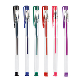 Набор гелевых ручек OfficeSpace 06цв., 1,0мм, европодвес фото Набор гелевых ручек OfficeSpace 06цв., 1,0мм, европодвес