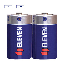 Батарейка Eleven D (R20) солевая Цена за 1 батарейку фото Батарейка Eleven D (R20) солевая Цена за 1 батарейку