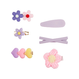 Заколки для волос MESHU, сиреневые, 6шт., европодвес фото Заколки для волос MESHU, сиреневые, 6шт., европодвес