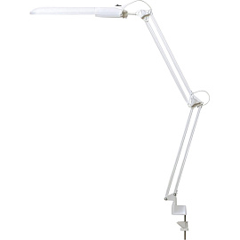 Светильник настольный Трансвит Дельта белый (металло-пластиковая струбциина)