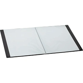 Папка файловая на 40 файлов Attache A4 25 мм черная (толщина обложки 0.4 мм)