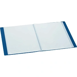 Папка файловая на 80 файлов Attache A4 35 мм синяя (толщина обложки 0.6 мм)