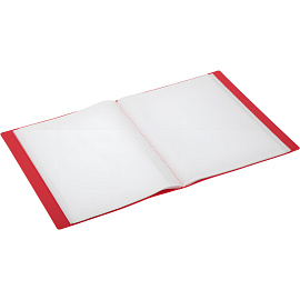 Папка файловая на 100 файлов Attache A4 35 мм красная (толщина обложки 0.6 мм)