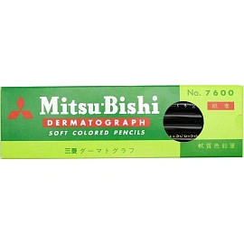 Карандаш восковой Uni Mitsubishi Dermatograph заточенный круглый фото Карандаш восковой Uni Mitsubishi Dermatograph заточенный круглый