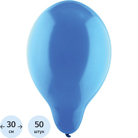 Набор шаров воздушных Belbal Пастель Экстра Mid Blue 30 см (50 штук в упаковке)