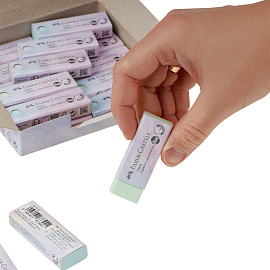 Ластик Faber-Castell "Dust Free Pastel", прямоугольный, ассорти фото Ластик Faber-Castell "Dust Free Pastel", прямоугольный, ассорти