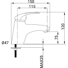 Смеситель для раковины Juguni Phoenix JGN0720