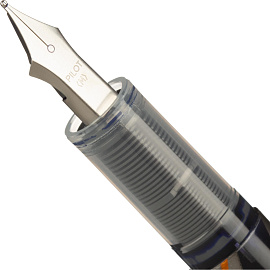 Ручка перьевая одноразовая Pilot SVP-4M V-Pen цвет чернил синий цвет корпуса серый