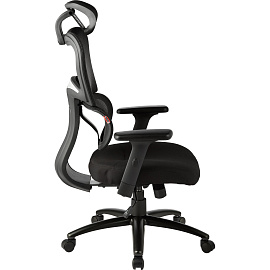 Кресло для руководителя Easy Chair 647 TTW черное (сетка/ткань, пластик)