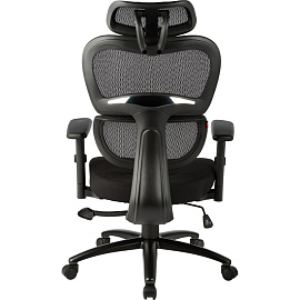 Кресло для руководителя Easy Chair 647 TTW черное (сетка/ткань, пластик)