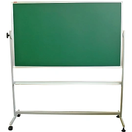 Доска комбинированная магнитно-меловая/маркерная 100x150 см Attache Twist лак (поворотная)