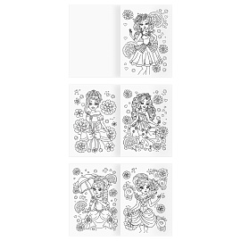 Раскраска А4, 8 стр., ТРИ СОВЫ "Для девочек