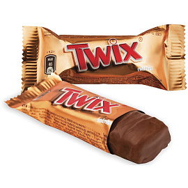 Шоколадные батончики Twix minis с карамелью и печеньем 1 кг