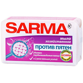 Мыло хозяйственное Sarma Против пятен 72% 140 г