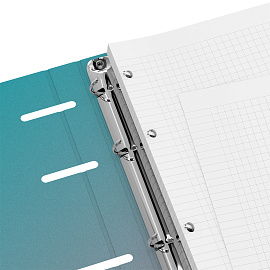 Тетрадь на кольцах А5, 120л., BG "Meow", картон, soft-touch ламинация