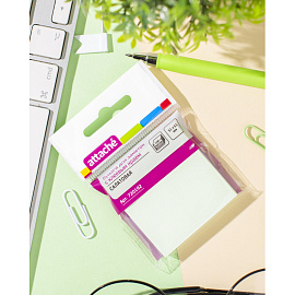 Стикеры Attache 51х51 мм пастельные салатовые (1 блок на 100 листов)