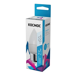 Лампа светодиодная Космос C 7.5Вт E27 4500К 600Лм LkecLED75wCNE2745