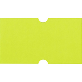 Этикет-лента прямоугольная желтая 21.5х12 мм стандарт (10 рулонов по 1000 этикеток)