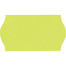 Этикет-лента волна желтая 22х12 мм стандарт (10 рулонов по 1000 этикеток)