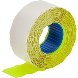 Этикет-лента волна зеленая 22х12 мм стандарт (10 рулонов по 1000 этикеток)