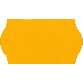 Этикет-лента волна оранжевая 22х12 мм стандарт (10 рулонов по 1000 этикеток)