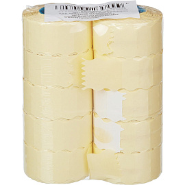 Этикет-лента волна белая 26х12 мм стандарт (10 рулонов по 1000 этикеток)