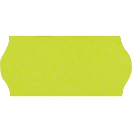 Этикет-лента волна желтая 26х12 мм стандарт (10 рулонов по 1000 этикеток)