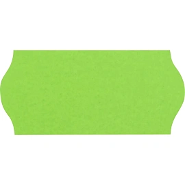 Этикет-лента волна зеленая 26х12 мм стандарт (10 рулонов по 1000 этикеток)