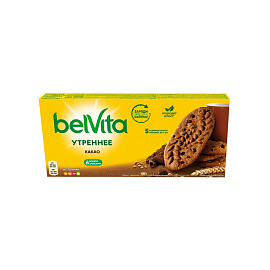 Печенье песочное BelVita Утреннее с какао 225 г