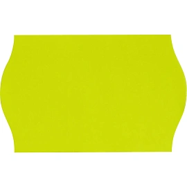 Этикет-лента волна желтая 26х16 мм стандарт (10 рулонов по 1000 этикеток)