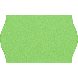 Этикет-лента волна зеленая 26х16 мм стандарт (10 рулонов по 1000 этикеток)