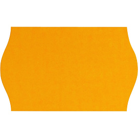 Этикет-лента волна оранжевая 26х16 мм стандарт (10 рулонов по 1000 этикеток)