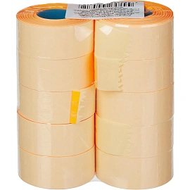 Этикет-лента прямоугольная оранжевая 26х16 мм стандарт (10 рулонов по 1000 этикеток)