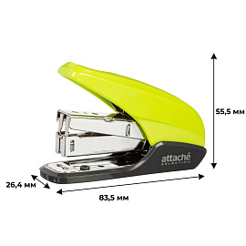 Степлер Attache Selection до 16 листов салатовый (скобы № 10, с антистеплером, энергосберегающий)