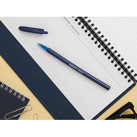 Ручка шариковая неавтоматическая Unomax (Unimax) EECO синяя (толщина линии 0.5 мм, корпус синий)